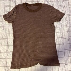 Pacsun Brown Striped Shirt